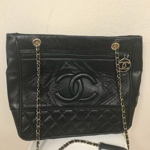 Vintage Chanel Leather Tote